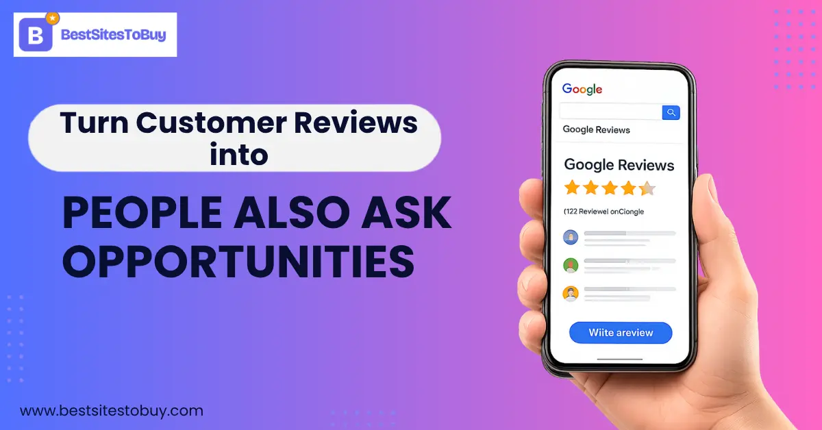 Turn Customer Reviews into People Also Ask Opportunities