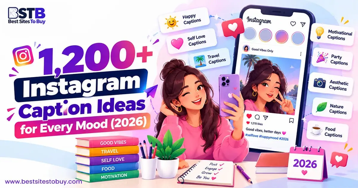 1,200+ Instagram Caption Ideas for Every Mood (2026)