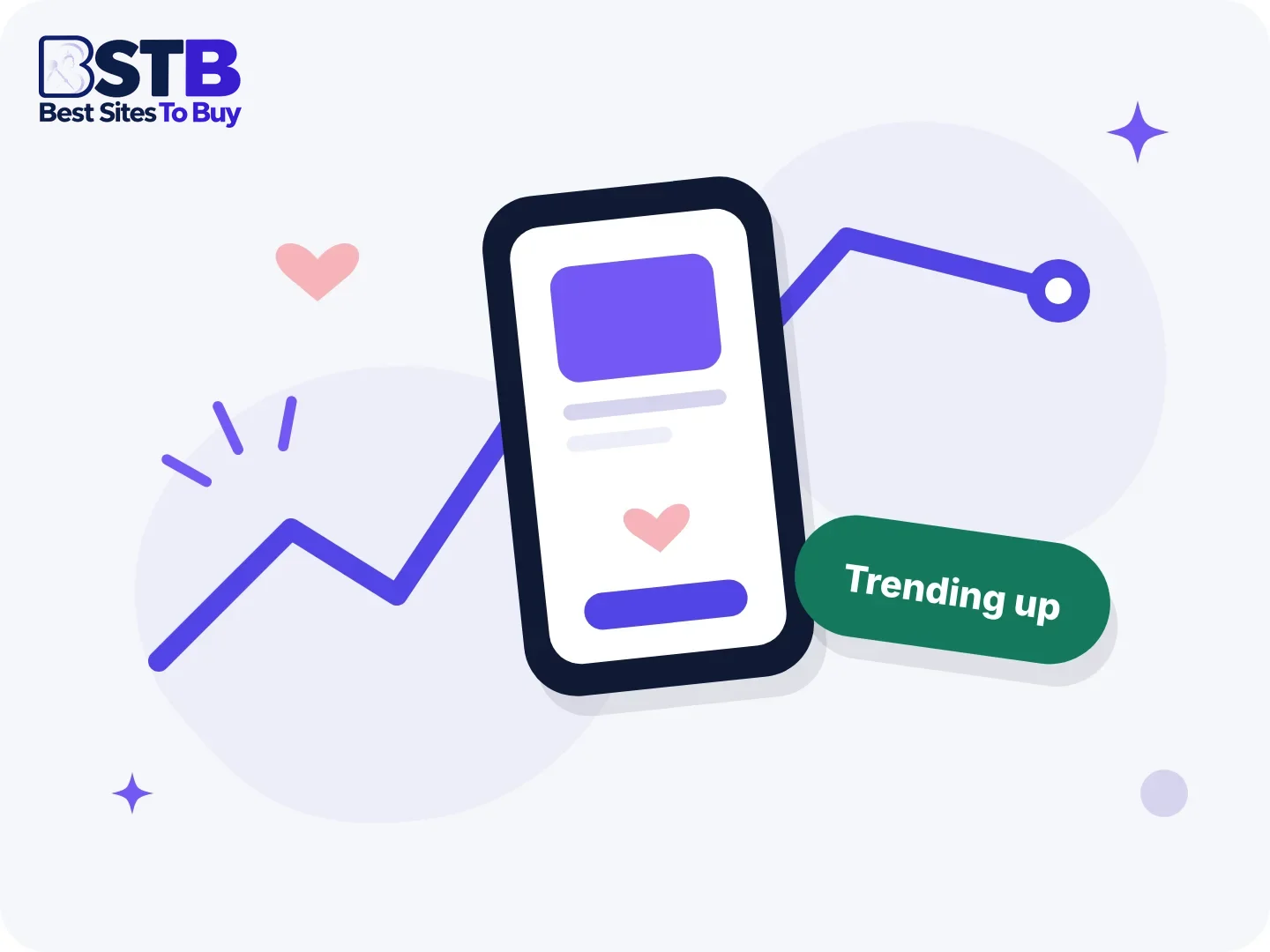 Social media growth guides: a phone with a rising follower chart