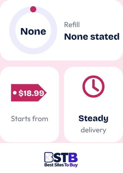 Buy Facebook followers from GetViral at a glance: refill None stated, steady delivery, from $18.99