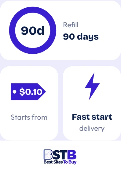 Buy Facebook followers from SocialWick at a glance: refill 90 days, fast start delivery, from $0.10