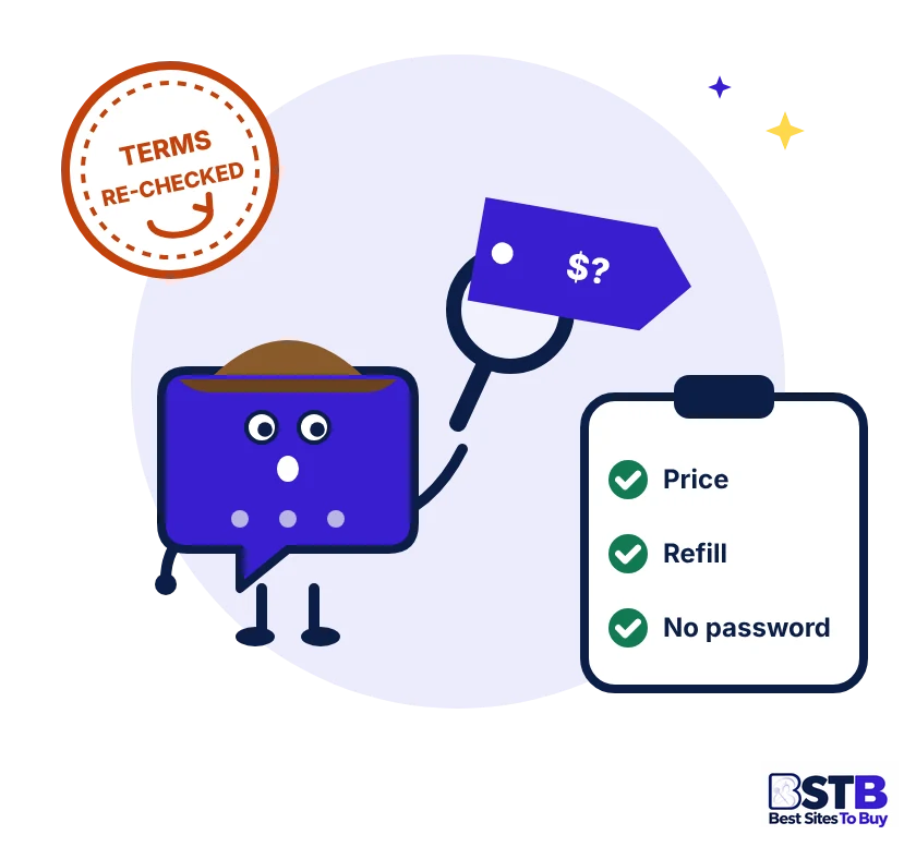 How BSTB checks sites to buy Instagram comments