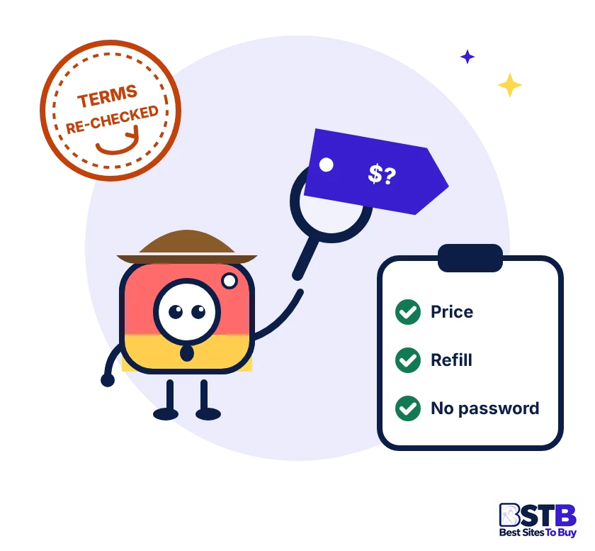 How BSTB checks sites to buy Instagram likes