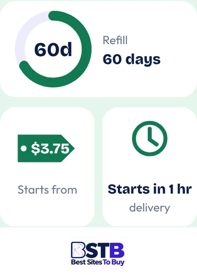 Buy Spotify followers from Bulkoid at a glance: refill 60 days, starts in 1 hr delivery, from $3.75