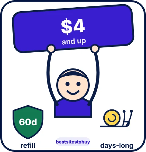 Buy Spotify monthly listeners from Media Mister at a glance: refill 60 days, days-long delivery, from $4.00