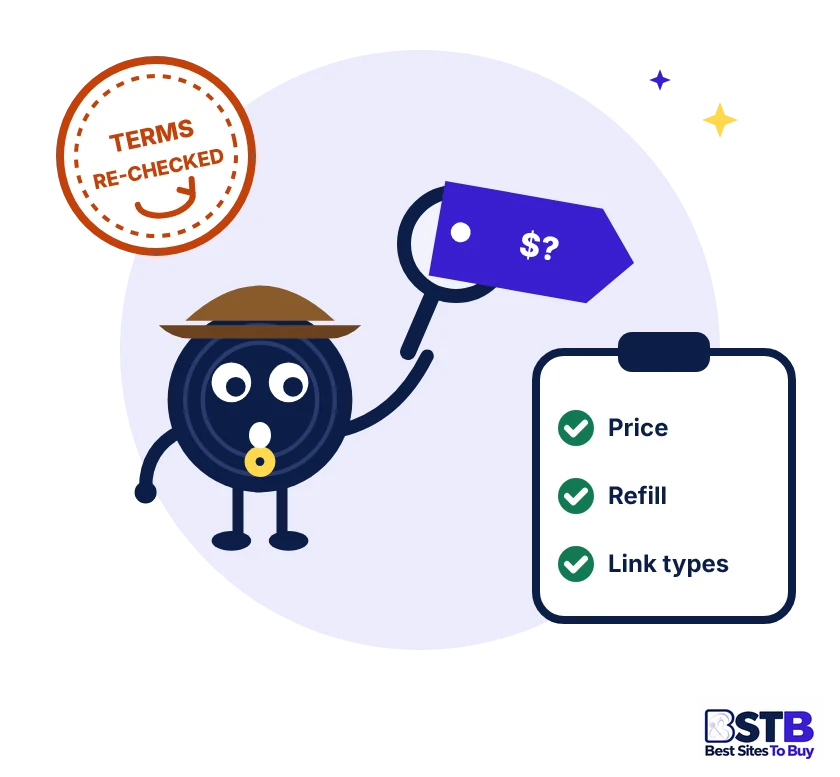 How BSTB checks sites to buy Spotify plays
