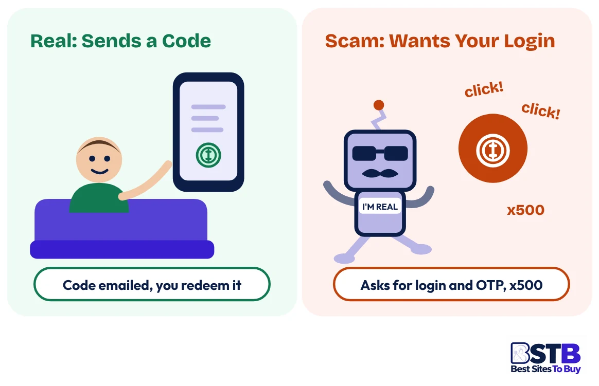 Real seller vs scam seller when you buy TikTok coins