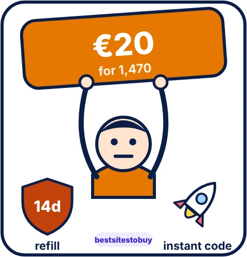 Buy TikTok coins from Startselect at a glance: refund window 14 days, instant code delivery, from €20.00