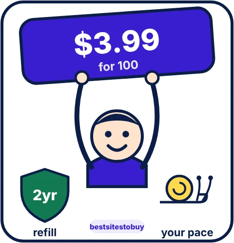 Buy TikTok followers from Likes.io at a glance: refill 2 years, your pace delivery, from $3.99
