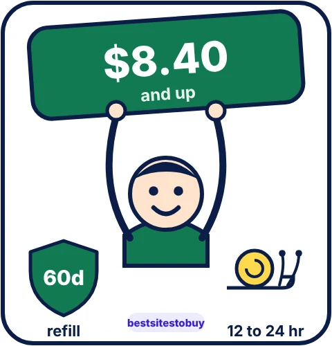 Buy TikTok likes from Bulkoid at a glance: refill 60 days, 12 to 24 hr delivery, from $8.40