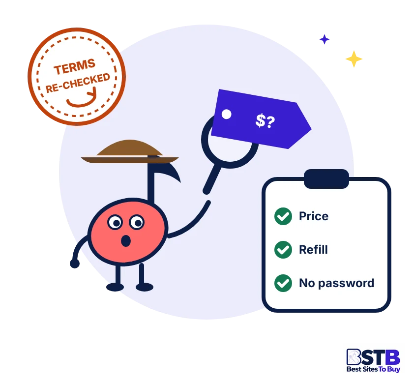 How BSTB checks sites to buy TikTok likes