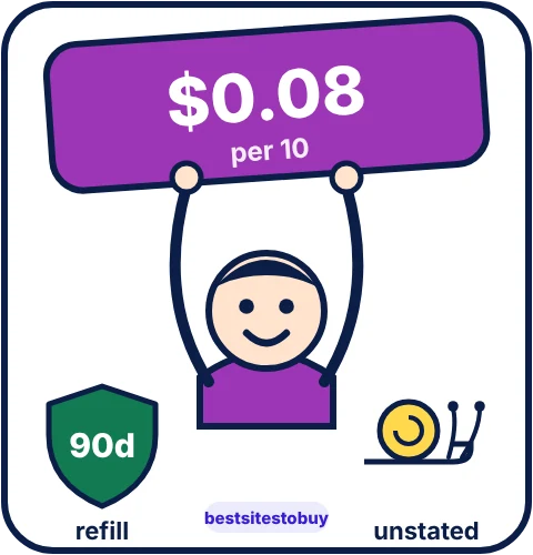 Buy TikTok likes from SocialWick at a glance: refill 90 days, unstated delivery, from $0.08