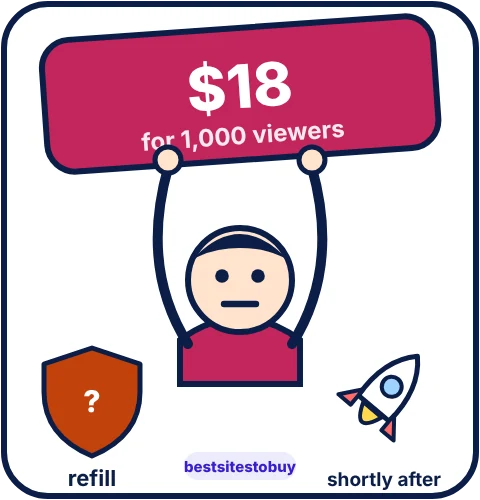 Buy TikTok live views from TokBoostly at a glance: refill Unstated, shortly after delivery, from $18.00
