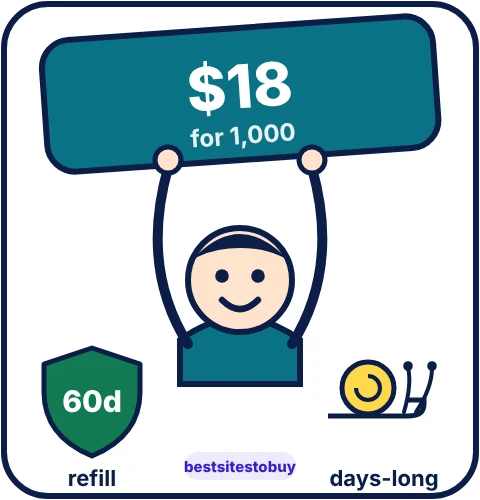 Buy TikTok shares from Media Mister at a glance: refill 60 days, days-long delivery, from $18.00