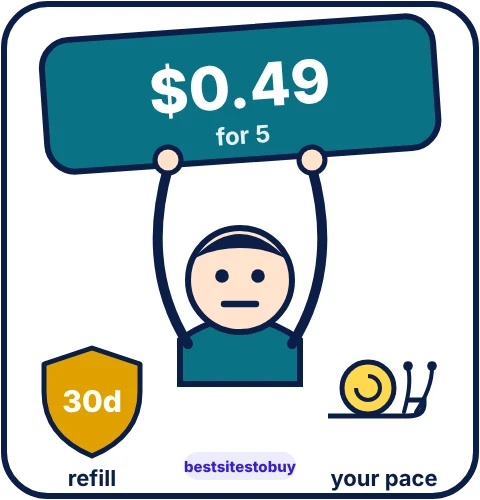 Buy Twitter followers from BuyCheapestFollowers at a glance: refill 30 days, your pace delivery, from $0.49