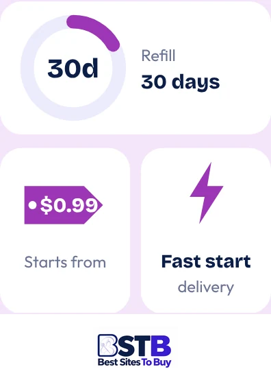 Buy Twitter likes from BuyCheapestFollowers at a glance: refill 30 days, fast start delivery, from $0.99