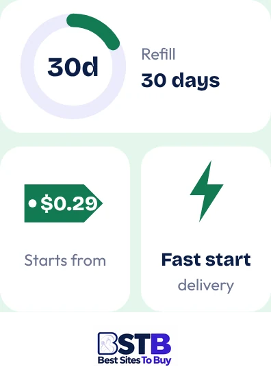 Buy YouTube likes from BuyCheapestFollowers at a glance: refill 30 days, fast start delivery, from $0.29