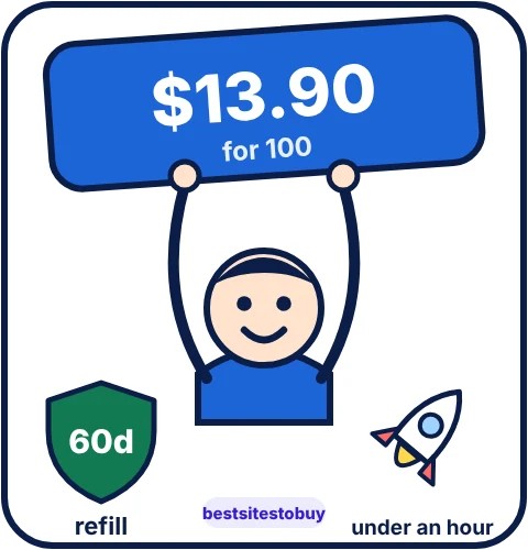 Buy YouTube subscribers from Bulkoid at a glance: refill 60 days, under an hour delivery, from $13.90