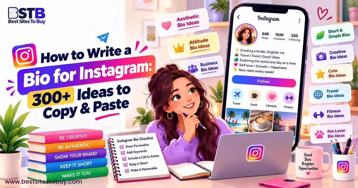 How to Write a Bio for Instagram: 300+ Ideas to Copy & Paste