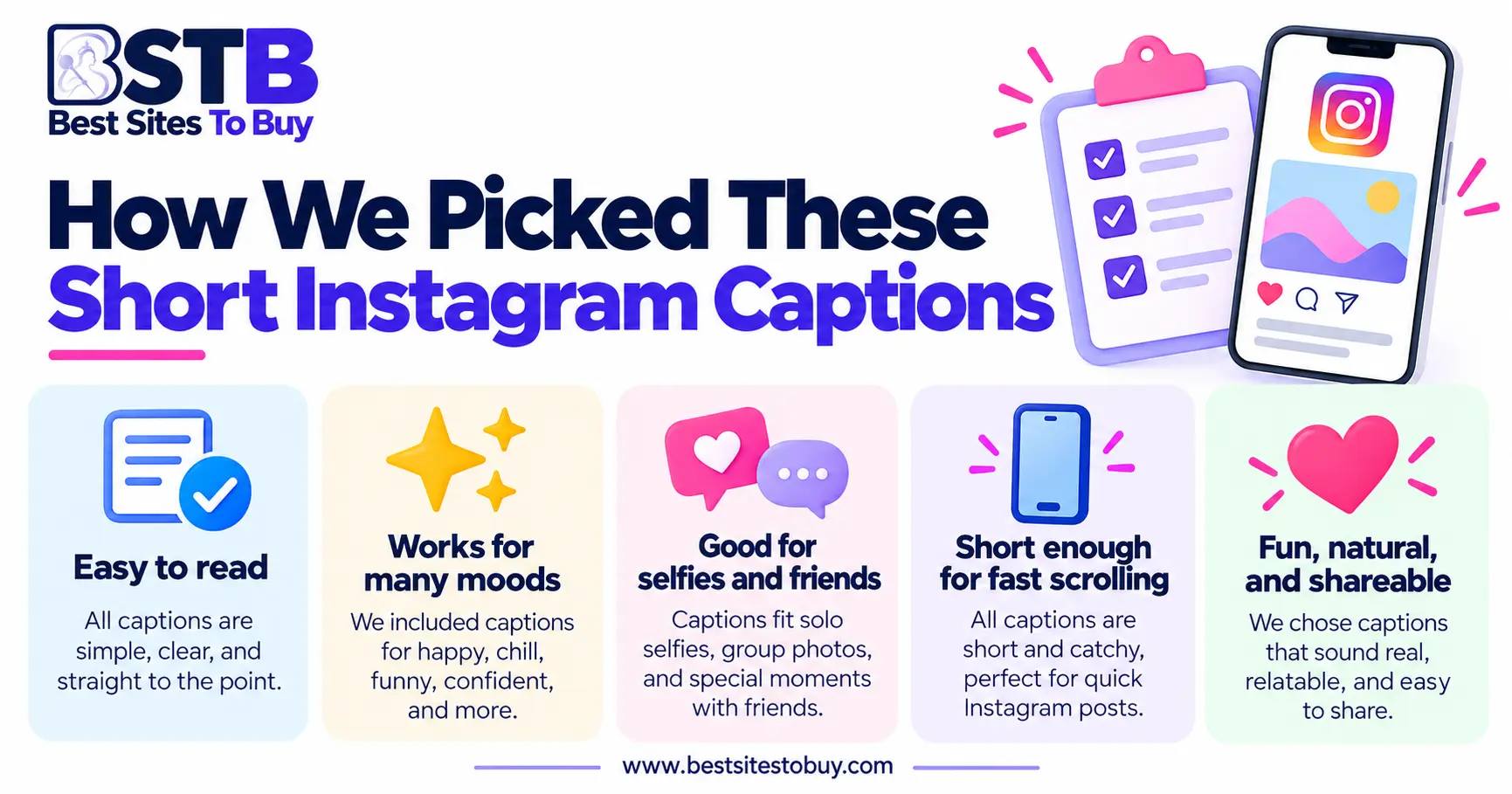 Selection of 600+ one word Instagram captions for different photos, moods, and styles