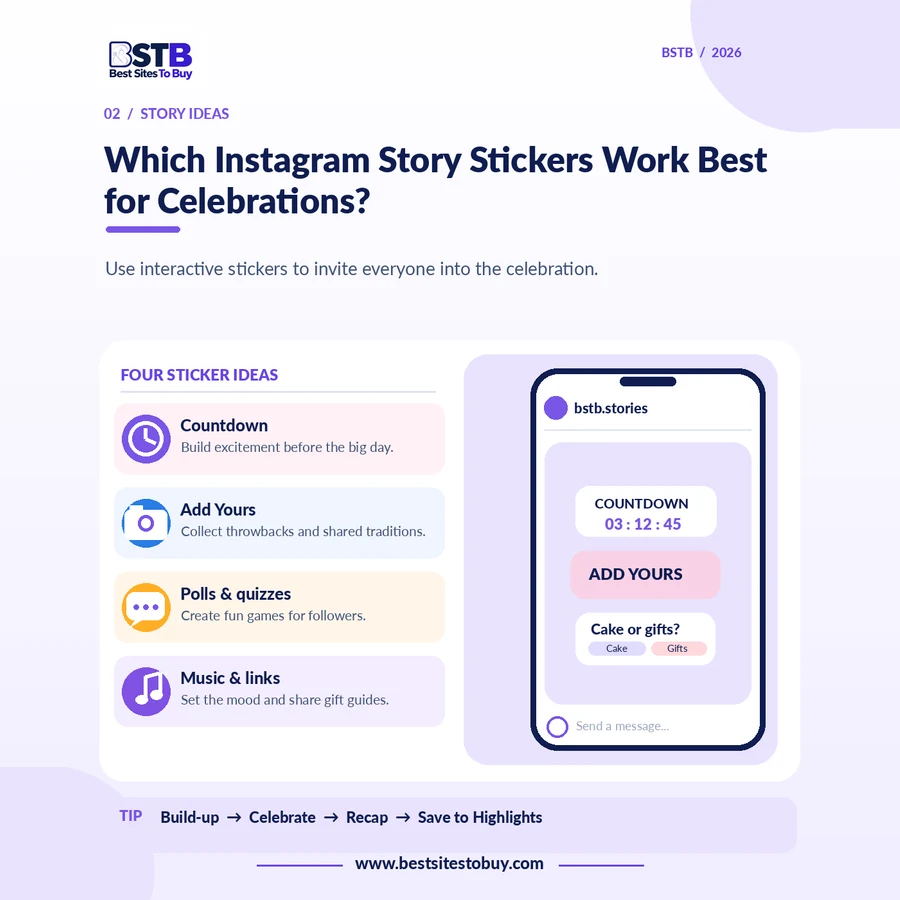 Best Instagram Story stickers for celebrations