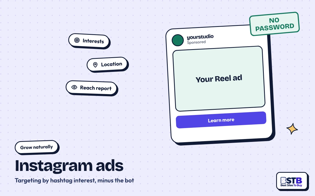 Grow on Instagram without Social Bloom: Instagram ads targeted by interest and location, no password