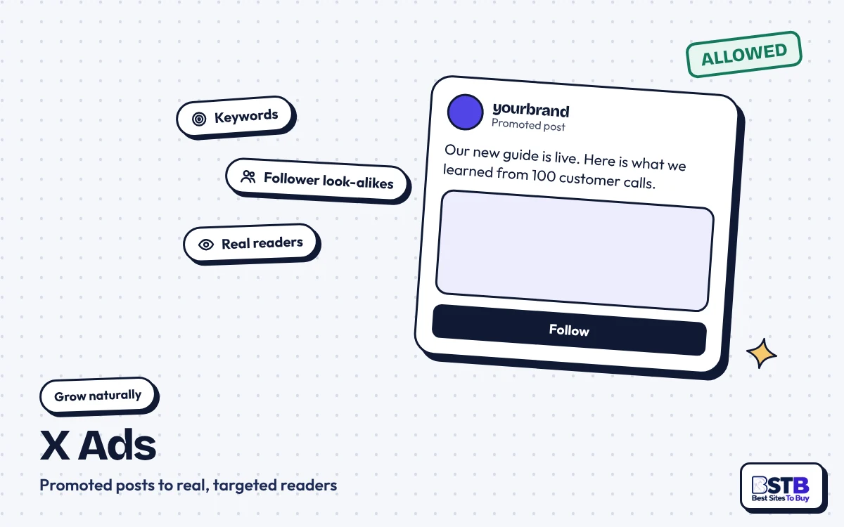 X Ads as a way to grow without TweSocial: promoted posts targeted by keywords to real readers