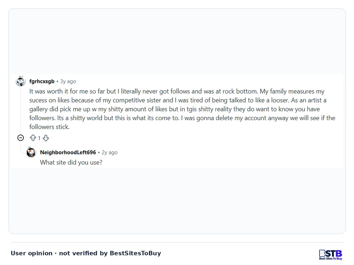 Twicsy Reddit Thread: One Positive Comment Reddit comment in a Twicsy thread from an artist who says buying was worth it so far and is waiting to see if followers stick
