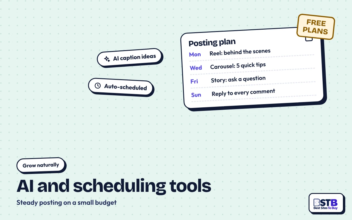 Grow without Viralyft: a weekly Instagram posting plan with AI caption ideas and auto-scheduling