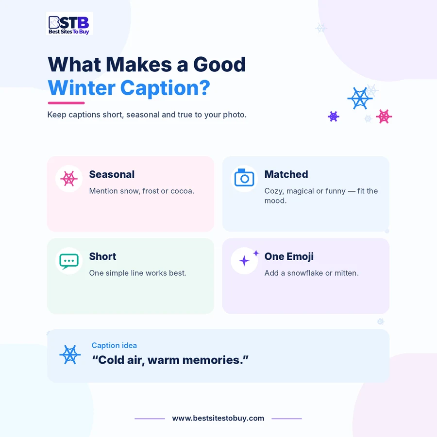 What makes a good winter caption